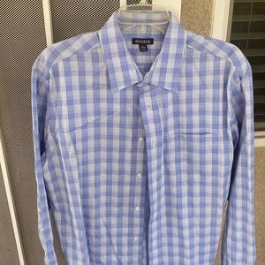George classics large button down shirt long sleeve